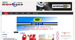 Desktop Screenshot of algarvenoticias.com